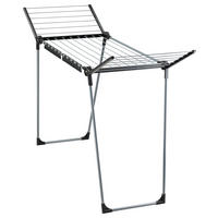 STANDTROCKNER Pegasus 180 Solid Black  - Anthrazit/Schwarz, Basics, Kunststoff/Metall (157 /87/66cm) - Leifheit