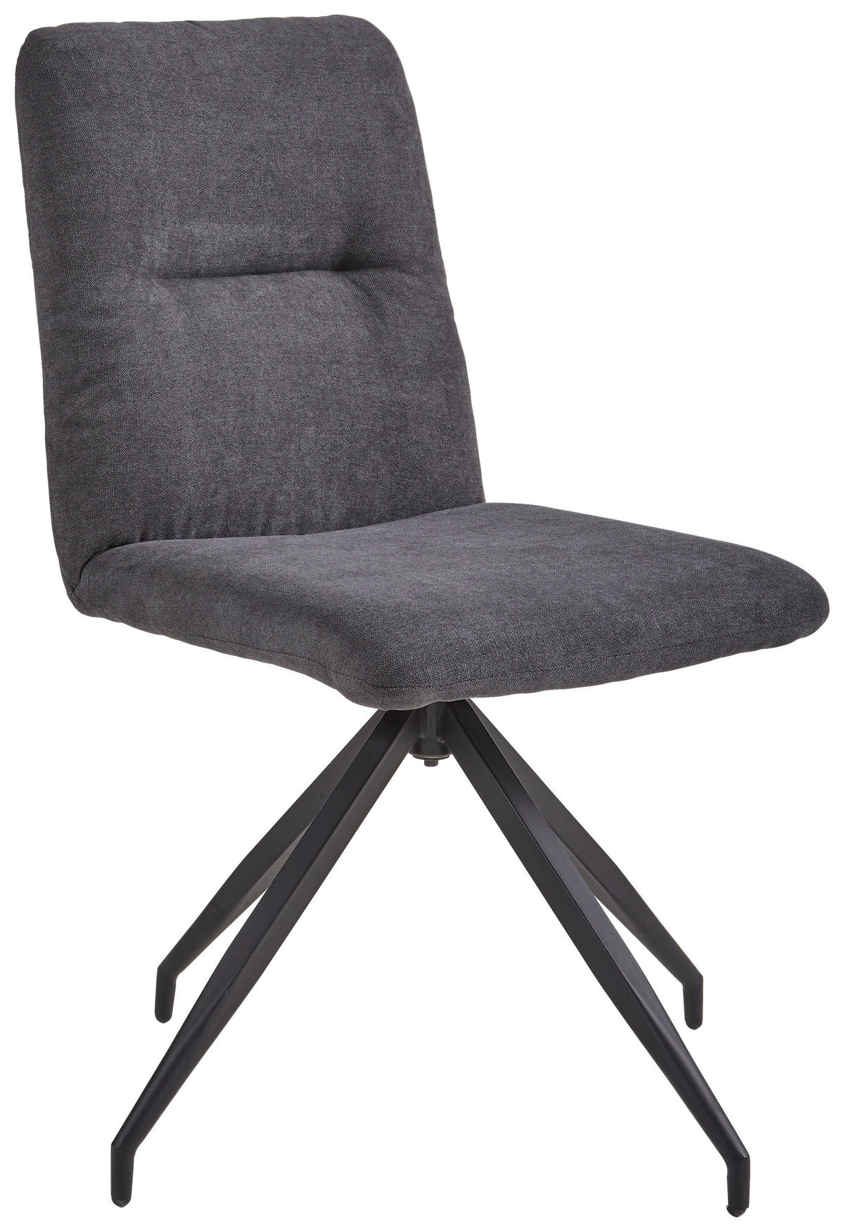 STOLICA  antracit, crna  metal, tekstil      - crna/antracit, Konvencionalno, metal/tekstil (47,5/90/61cm) - Hom`in