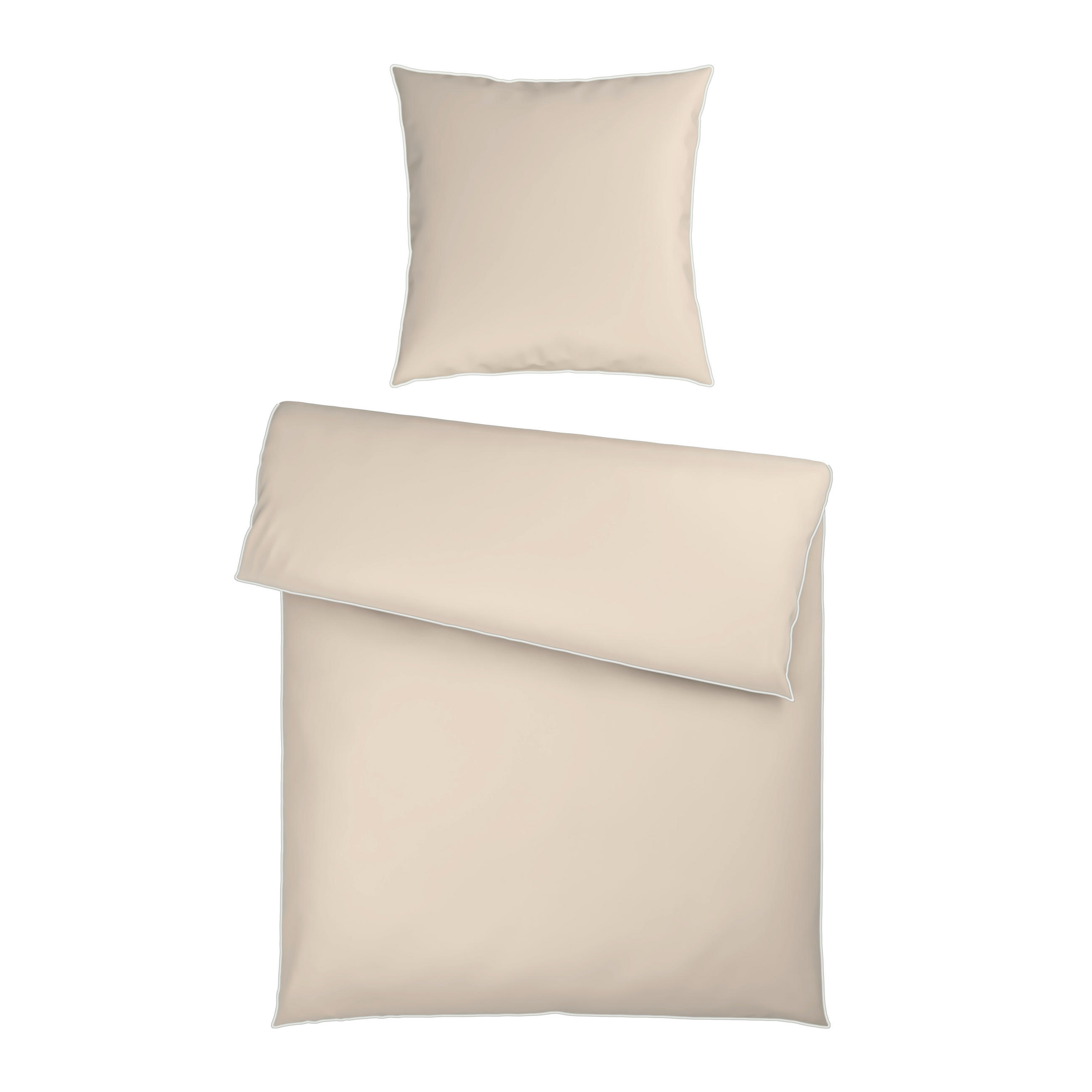 BETTWÄSCHE Flachgewebe 155/220 cm  - Beige, Basics, Textil (155/220cm) - Dieter Knoll