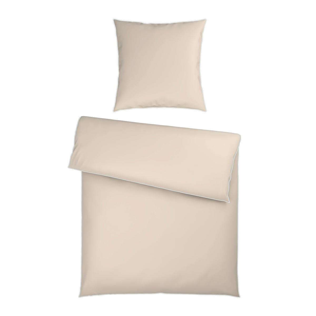 BETTWÄSCHE Flachgewebe 135/200 cm  - Beige, Basics, Textil (135/200cm) - Dieter Knoll