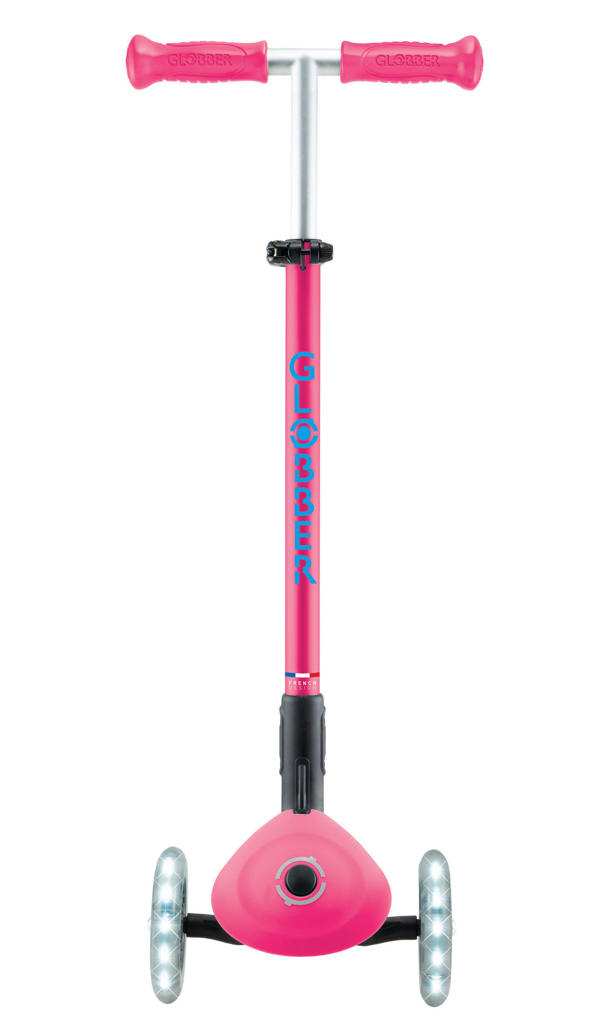 KINDERSCOOTER ELITE LIGHTS  - Fuchsia, Basics, Kunststoff (57.5/28/82.5cm) - GLOBBER
