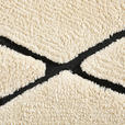 BADEMATTE Schwarz, Elfenbein 60/100 cm  - Elfenbein/Schwarz, Textil (60/100cm) - Esposa