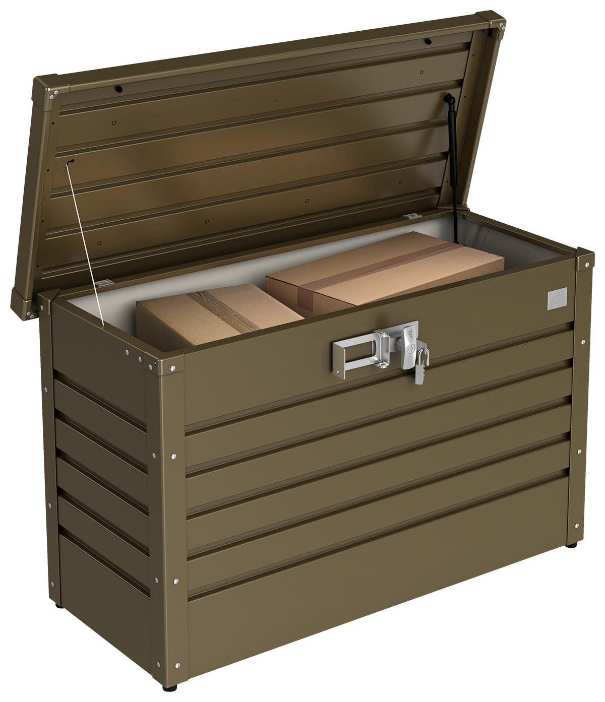 KISSENBOX 101/61/46 cm  - Bronzefarben, Basics, Metall (101/61/46cm) - Biohort