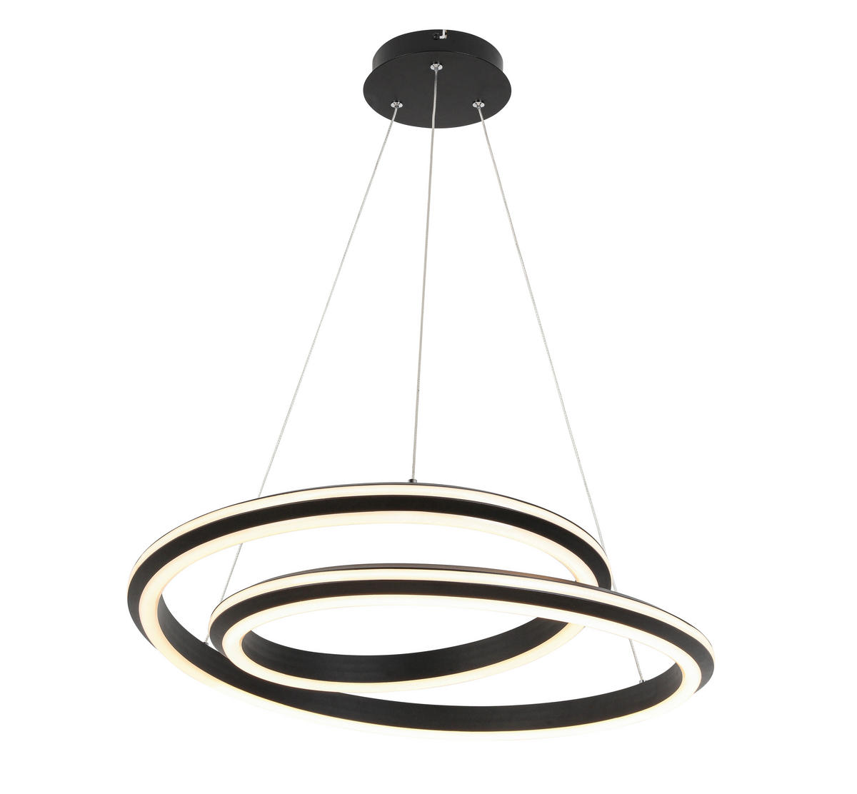 LED-HÄNGELEUCHTE 60/120 cm  - Schwarz, Basics, Kunststoff/Metall (60/120cm) - Novel
