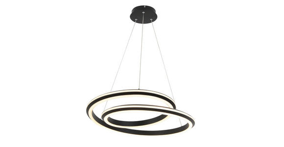 LED-HÄNGELEUCHTE 60/120 cm - Schwarz, Basics, Kunststoff/Metall (60/120cm) - Novel