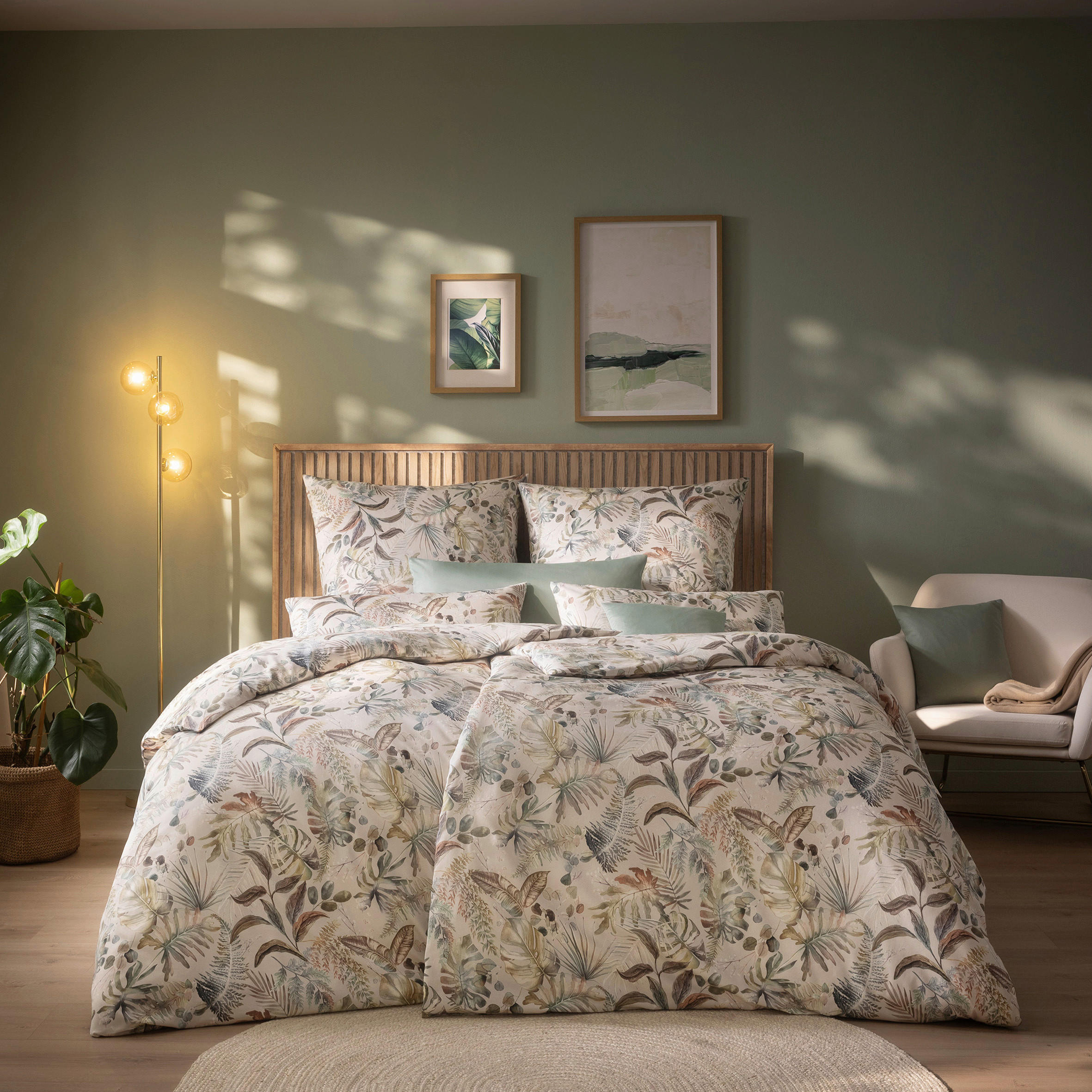BETTWÄSCHE Atelier Makosatin 140/200 cm  - Creme, Design, Textil (140/200cm) - Estella