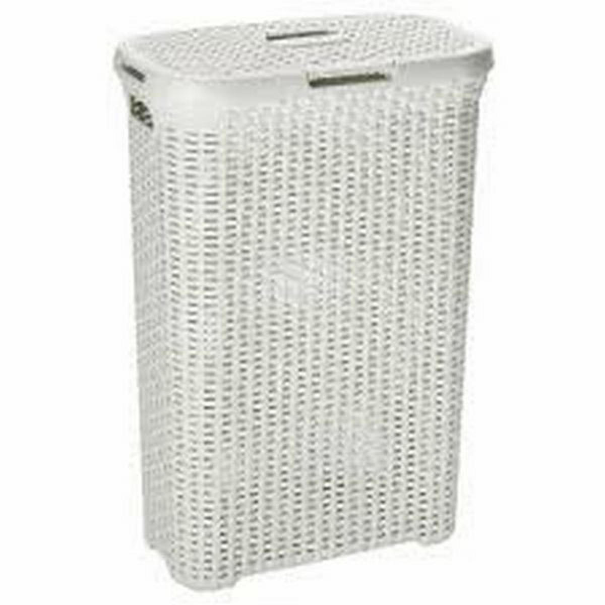 KORPA ZA VEŠ     44/26/61 cm     - bela, Osnovno, plastika (44/26/61cm) - Curver