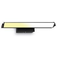 ZIDNA LED LAMPA - crna, Osnovno, metal (52,5/8/11cm)