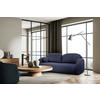 SCHLAFSOFA ROMA  mit Struktur Dunkelblau  - Schwarz/Dunkelblau, Design, Textil (230/90/105cm) - MID.YOU