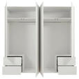 DREHTÜRENSCHRANK 224/214/60 cm,  in Weiß, 4-türig  - Weiß, Trend, Holzwerkstoff (224/214/60cm) - Carryhome