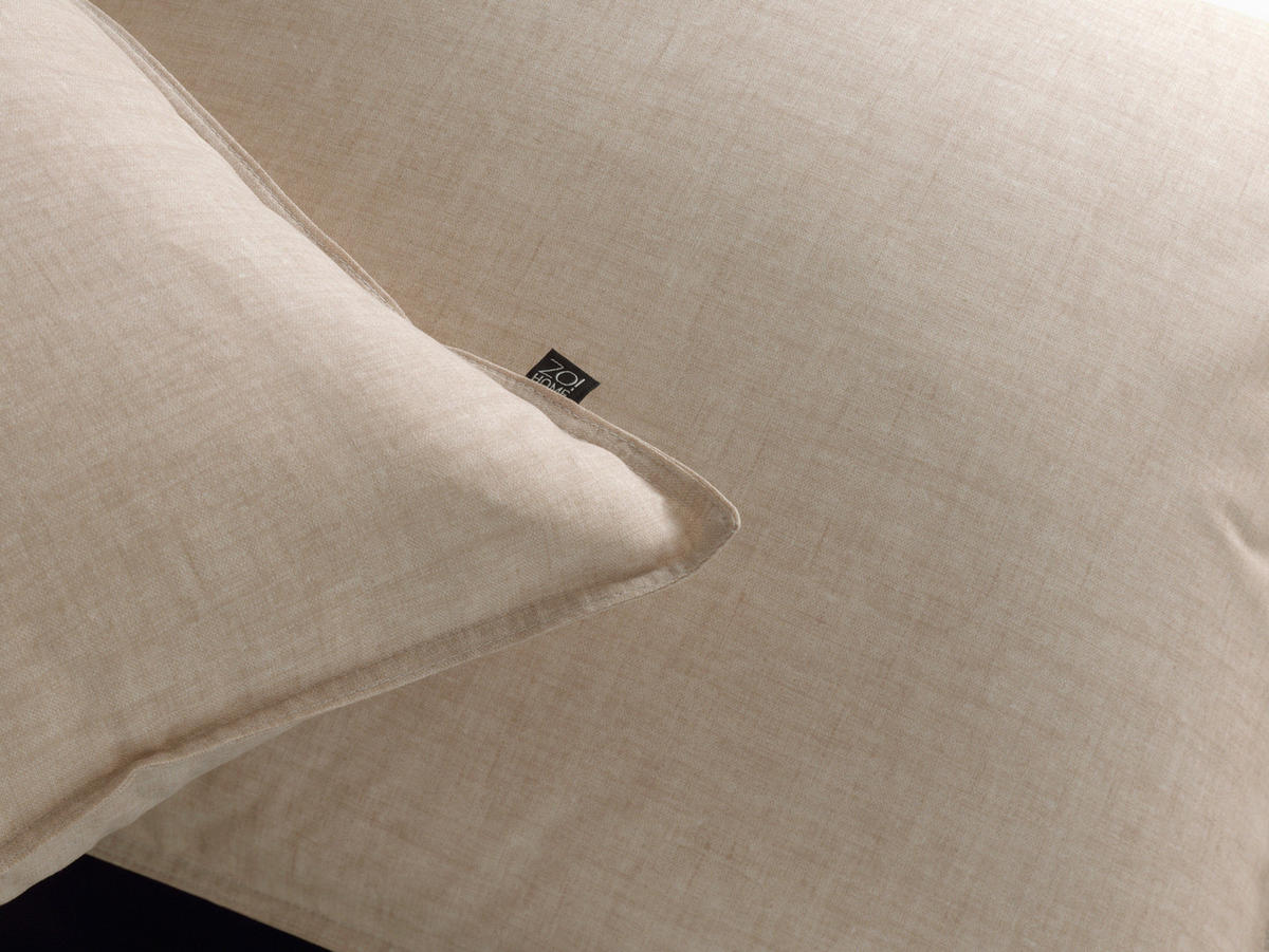 BETTWÄSCHE Lino Renforcé 155/220 cm  - Beige, Basics, Textil (155/220cm)