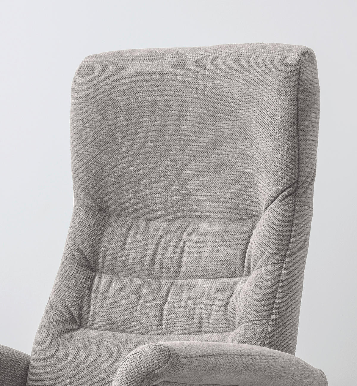 RELAXSESSEL in Textil Grau  - Schwarz/Grau, MODERN, Textil/Metall (72/118/85-165cm) - Livetastic