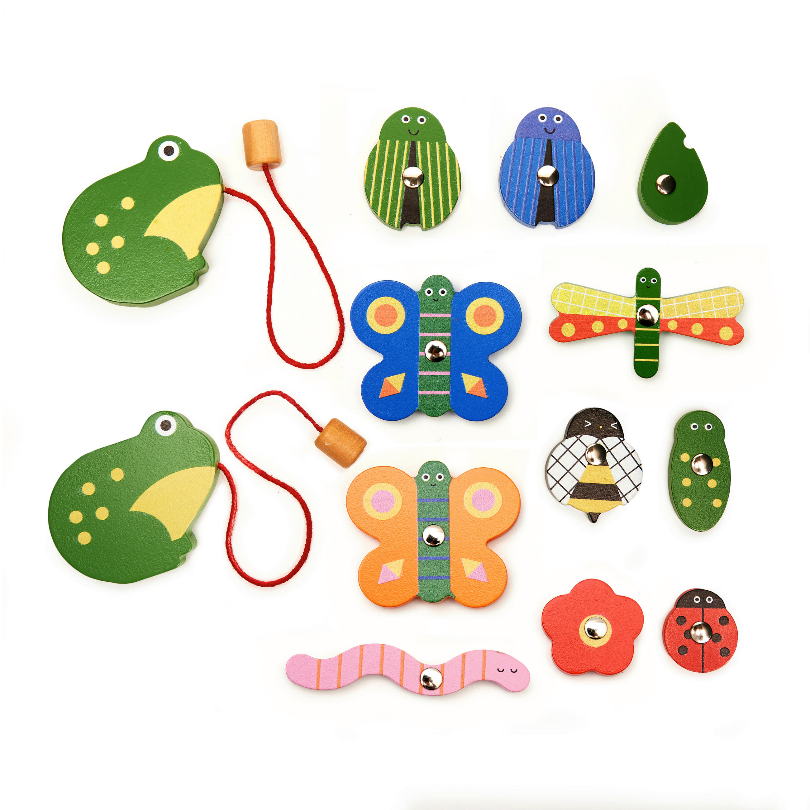 STOLNÍ HRA - vícebarevná, Basics, dřevo/kompozitní dřevo (3,2/20/20cm) - Kikkerland