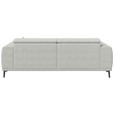 3-SITZER-SOFA  in Webstoff Naturfarben  - Schwarz/Naturfarben, KONVENTIONELL, Textil/Metall (240/80/113cm) - Carryhome