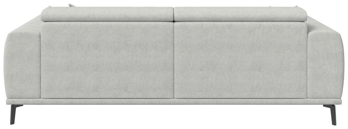 3-SITZER-SOFA Webstoff Naturfarben  - Schwarz/Naturfarben, KONVENTIONELL, Textil/Metall (240/80/110cm) - Carryhome