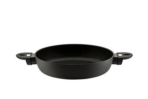 TIGANJ ZA PEČENJE 28 cm - crna, Osnovno, metal (28cm)