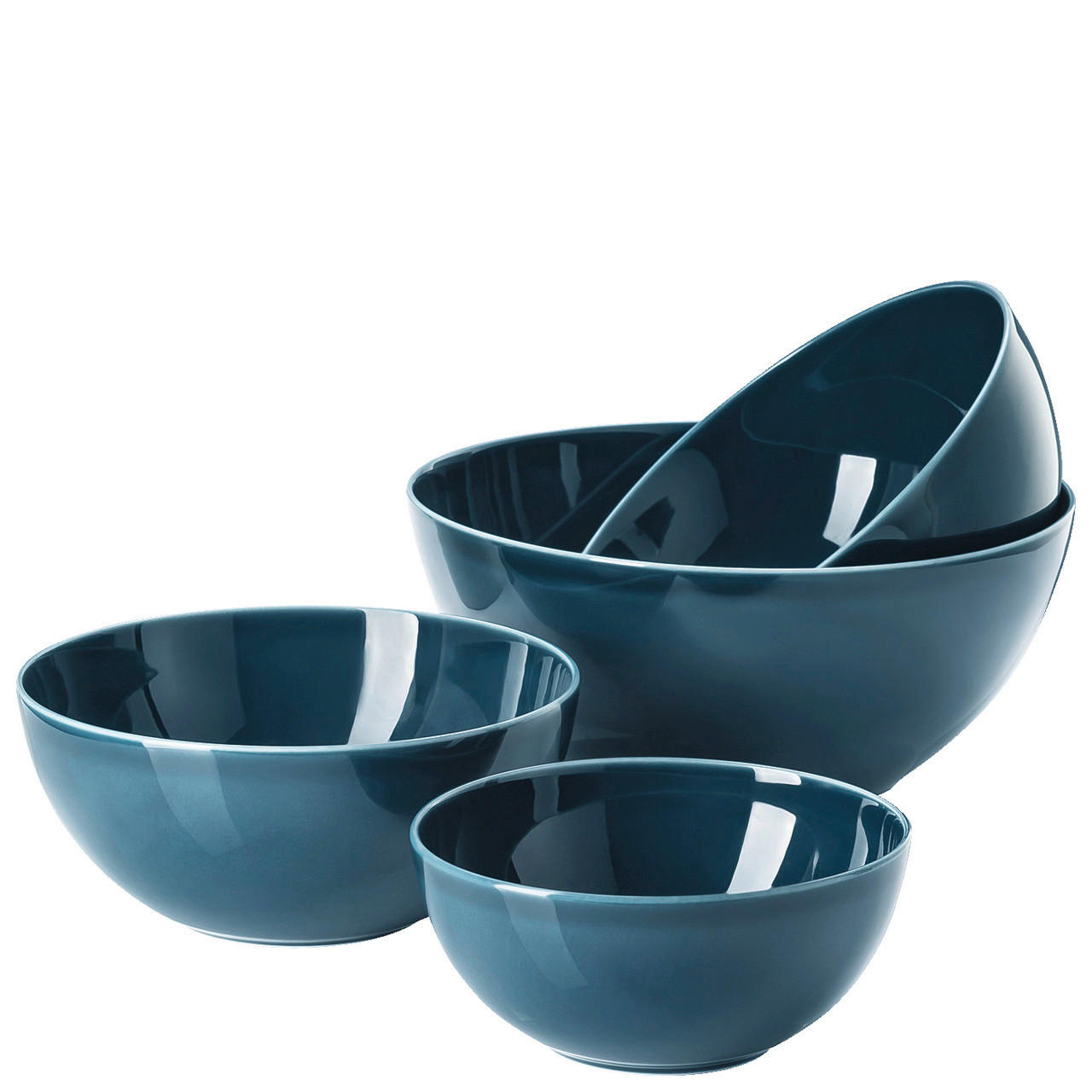 SCHÜSSELSET 4-teilig Daily Night  37,4/29,4/28,2 cm  - Blau, Basics, Keramik (37,4/29,4/28,2cm) - Thomas