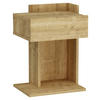 NACHTKÄSTCHEN in Eichefarben  - Eichefarben, Design, Holzwerkstoff (41,4/55/33,2cm) - MID.YOU