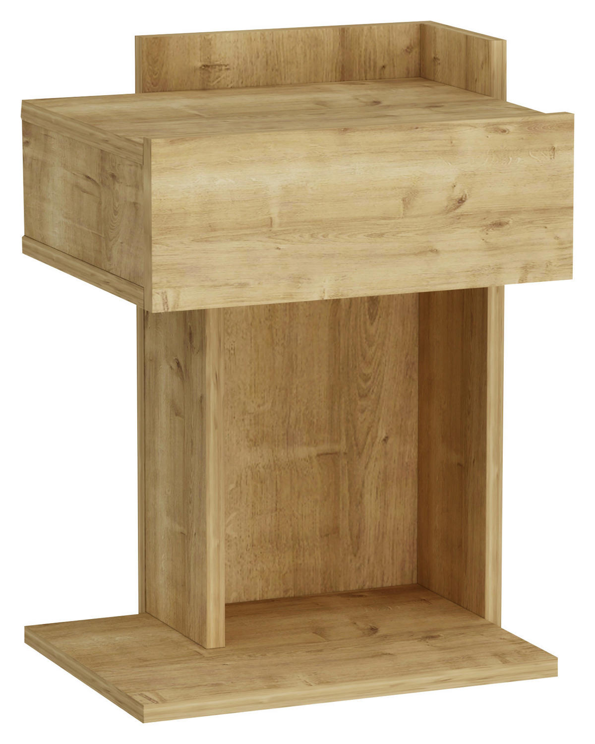 SÄNGBORD i ekfärgad  - ekfärgad, Design, trämaterial (41,4/55/33,2cm) - MID.YOU