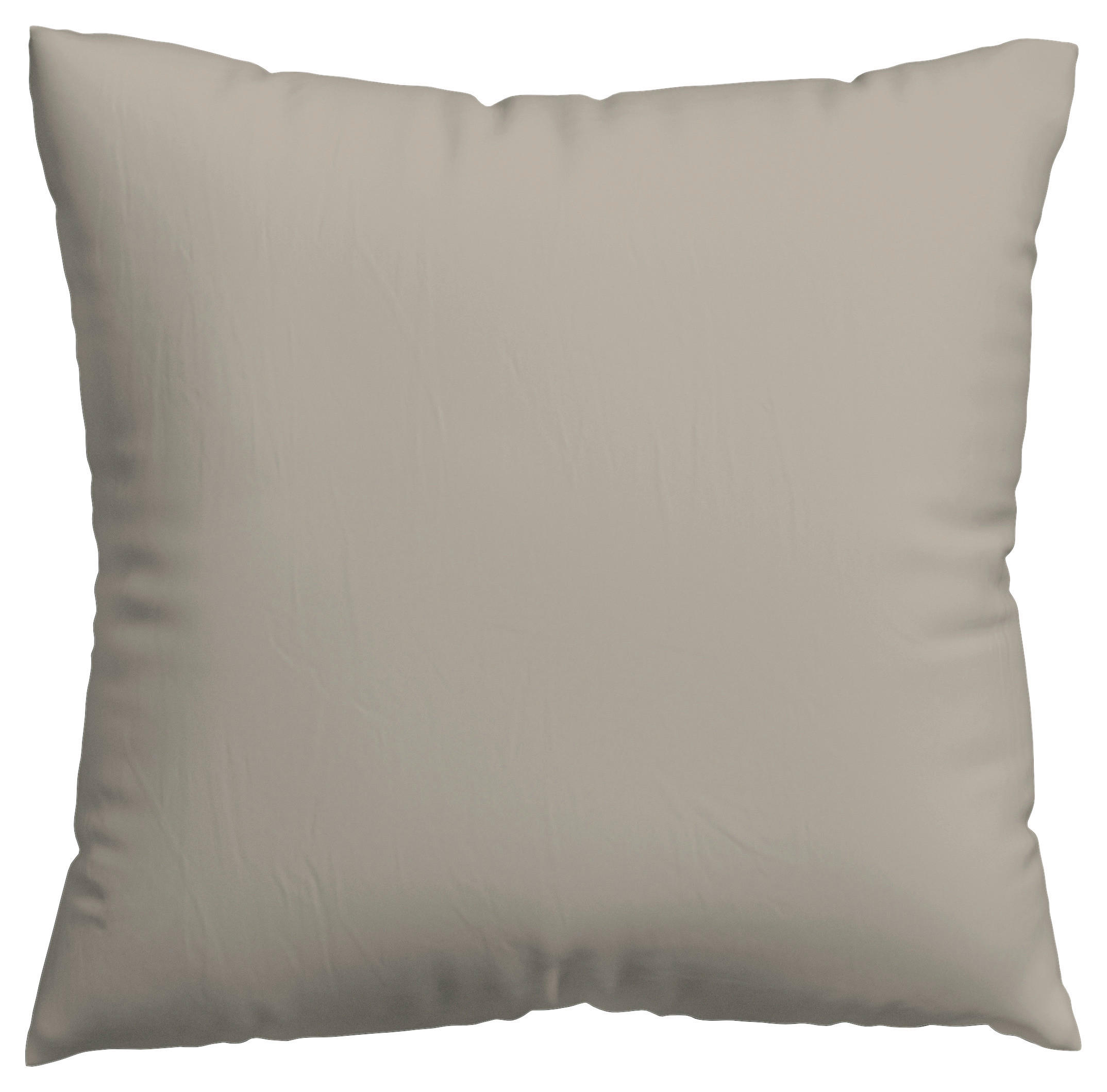 KOPFKISSENBEZUG WOVEN SATIN 80/80 cm  - Taupe, Basics, Textil (80/80cm) - Schlafgut