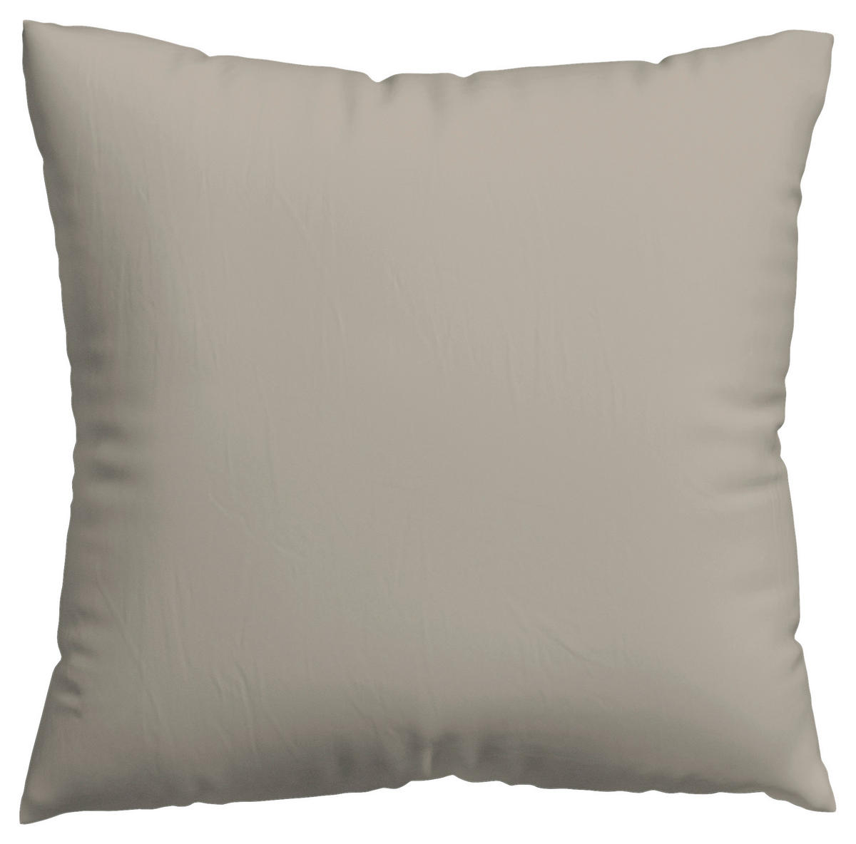 KOPFKISSENBEZUG WOVEN SATIN 80/80 cm  - Taupe, Basics, Textil (80/80cm) - Schlafgut