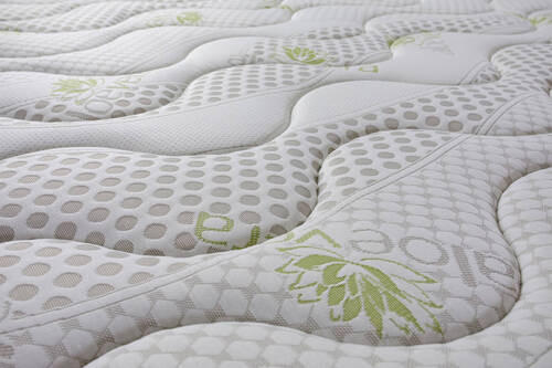 Saltea cu arcuri 140x200 cm  - alb, Basics, textil (140/200cm)