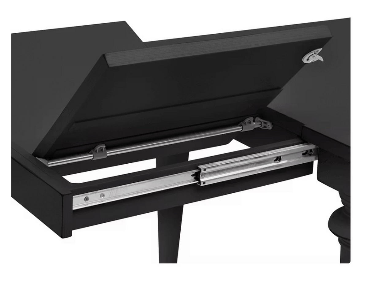 ESSTISCH Schwarz rechteckig  ausziehbar  - Schwarz, LIFESTYLE, Holz (182-232/76/90cm) - Livetastic
