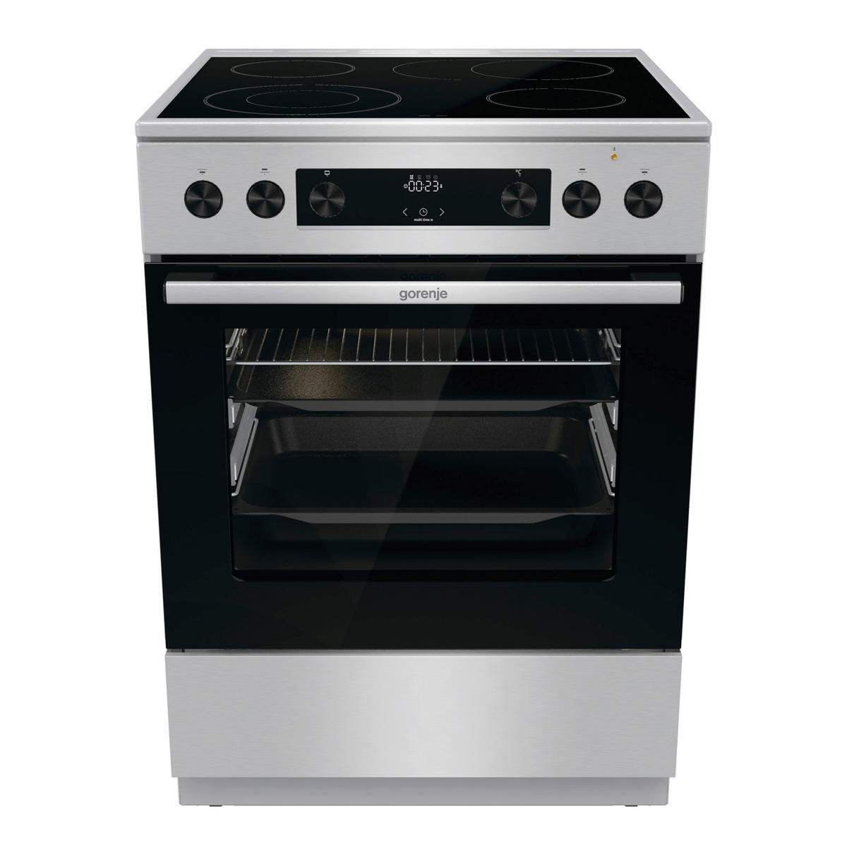 HERD GECS6C70XPA  - Edelstahlfarben/Schwarz, Trend, Glas/Metall (60/85/60cm) - Gorenje