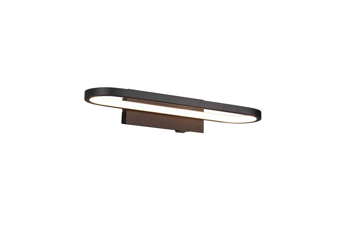 BADEZIMMER-WANDLEUCHTE - Schwarz, Basics, Metall (40/14,8/7,5cm) - Trio Leuchten