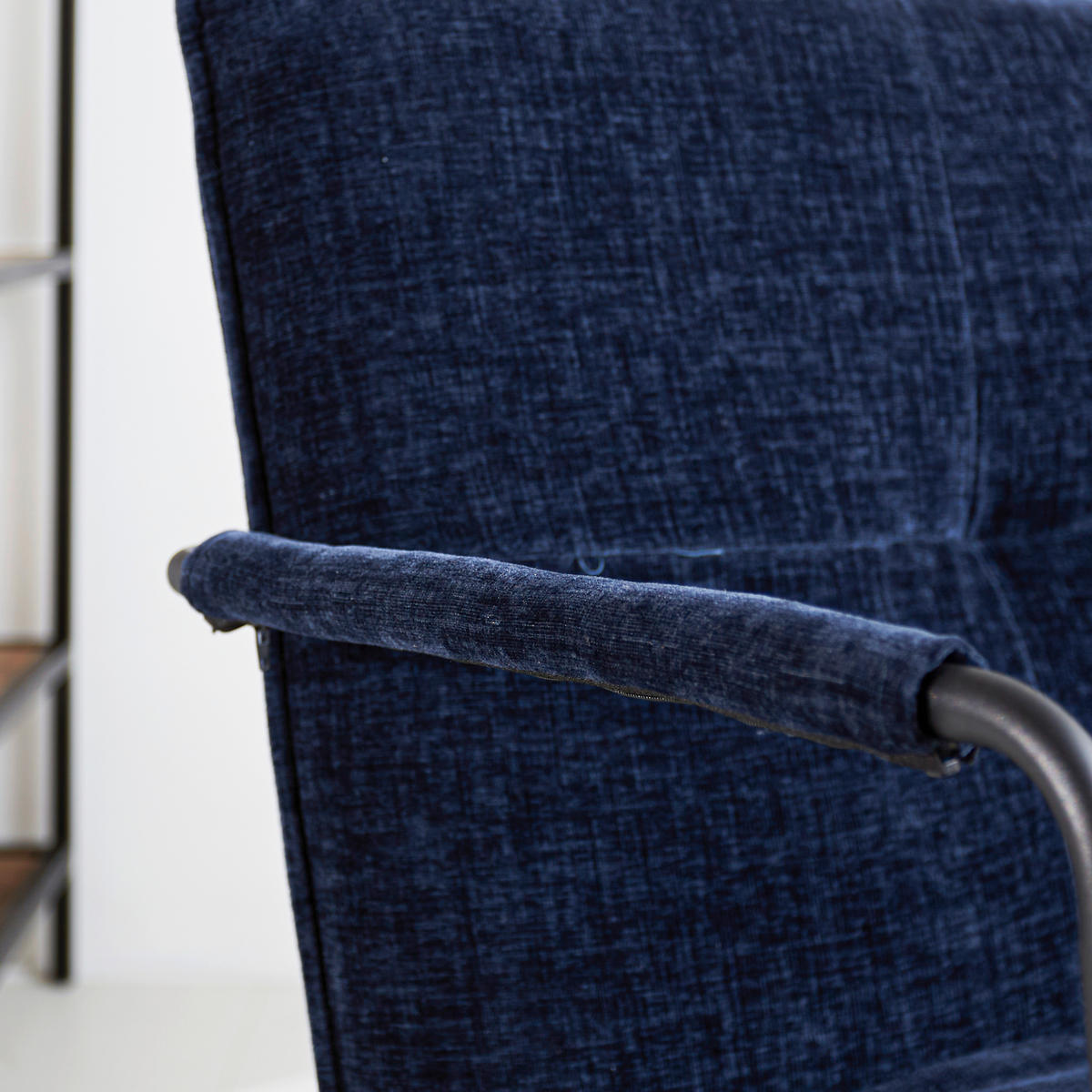 KŘESLO, textil, modrá - modrá/černá, Moderní, kov/textil (65/80/68cm) - MID.YOU