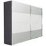 SCHWEBETÜRENSCHRANK in Schwarz - Chromfarben/Schwarz, KONVENTIONELL, Glas/Holzwerkstoff (340/235/68cm) - Novel SCHWEBETÜRENSCHRANK in Schwarz - Chromfarben/Schwarz, KONVENTIONELL, Glas/Holzwerkstoff (340/235/68cm) - Novel
