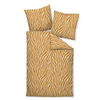 BETTWÄSCHE Biber 200/200 cm  - Currygelb, Design, Textil (200/200cm) - Janine