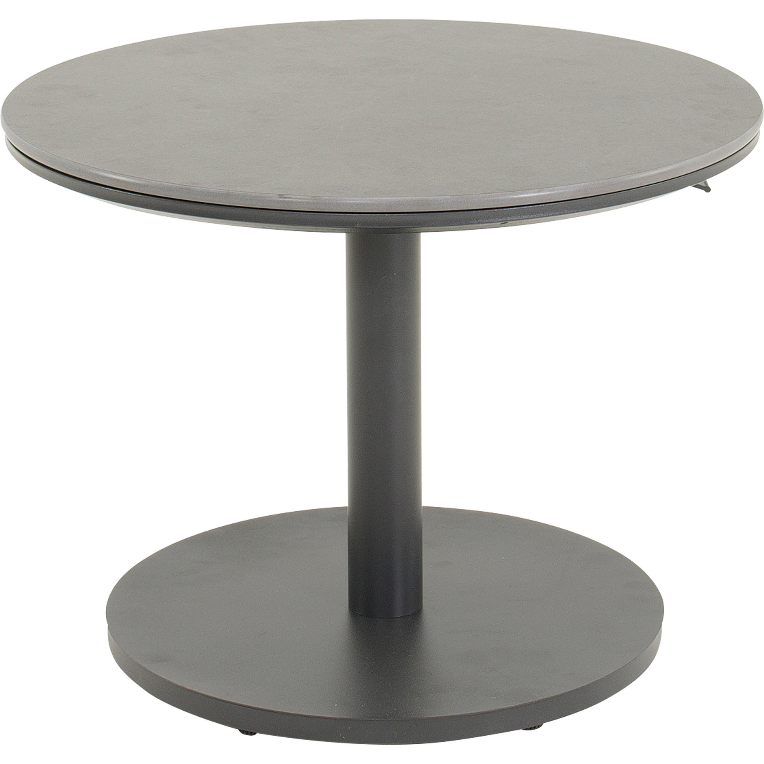 GARTENTISCH Metall Anthrazit rund  - Anthrazit, MODERN, Keramik/Metall (59/45-65cm) - Ambia Garden