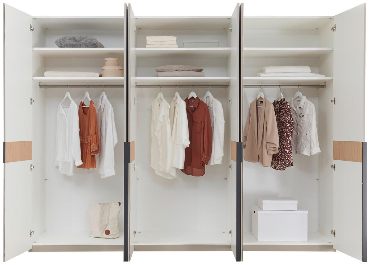 DREHTÜRENSCHRANK Taupe, Eichefarben  - Taupe/Eichefarben, Design, Holz/Holzwerkstoff (299,2/229,4/59,5cm) - Dieter Knoll