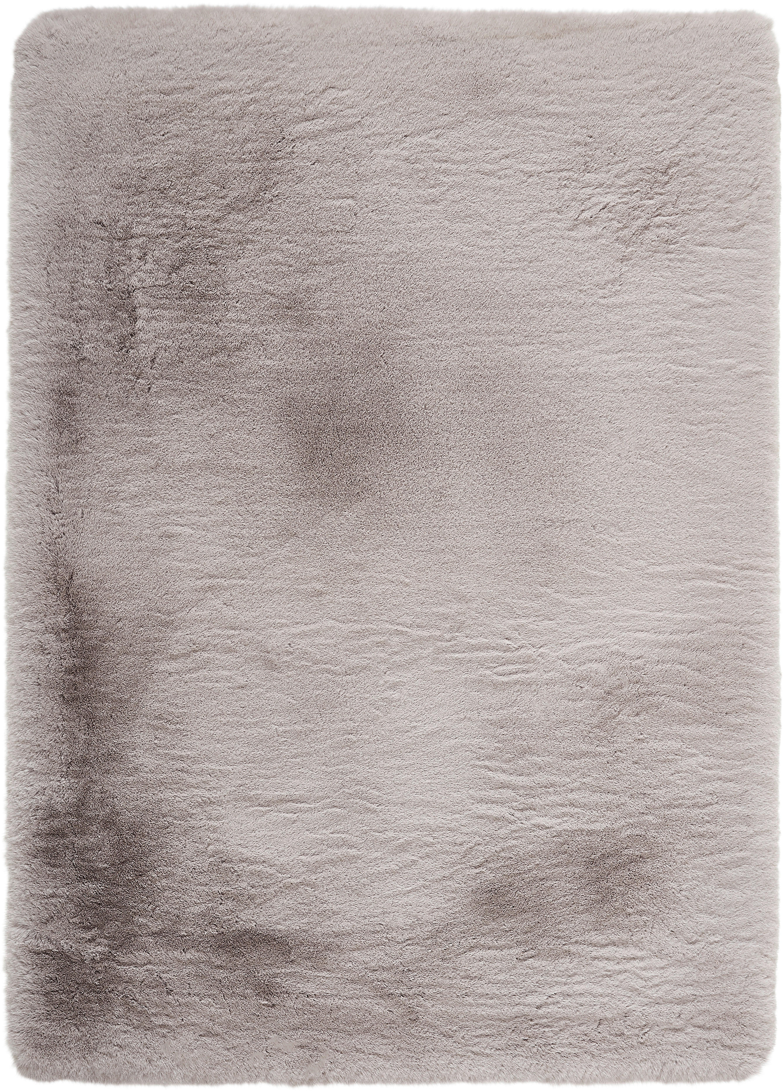 Grau rechteckig Hochflorteppich NOVEL 140x200 cm