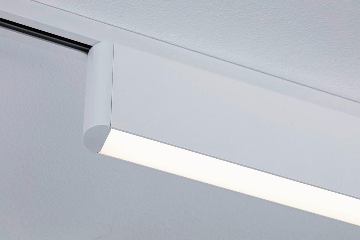 SCHIENENSYSTEM-STRAHLER URail Ceris 37,2/7,4/2,3 cm   - Weiß, Basics, Metall (37,2/7,4/2,3cm) - Paulmann