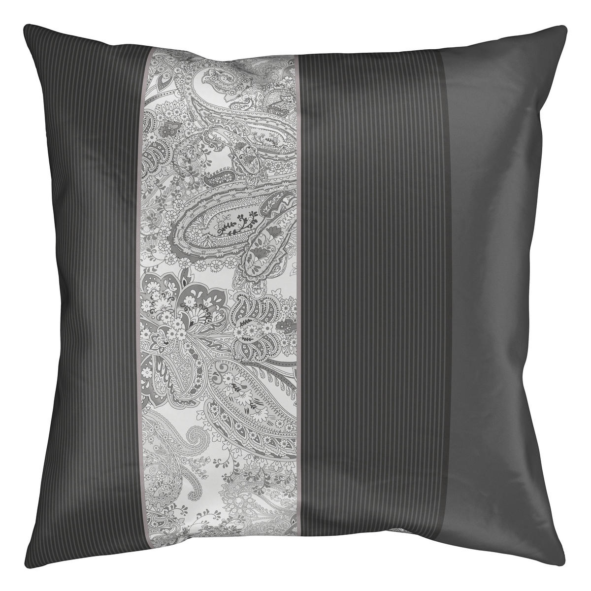 BETTWÄSCHESET Satin 160/210 cm  50 cm/70 cm  - Anthrazit, Design, Textil (160/210cm) - Dieter Knoll