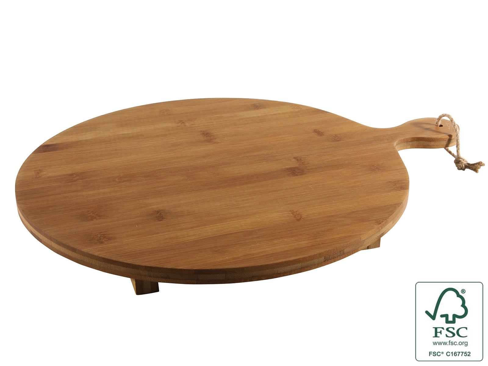 DESKA ZA SERVIRANJE - barve jantarja, Basics, les (52/42/3,6cm)