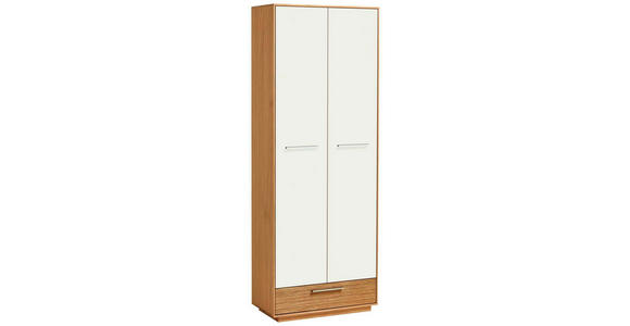 GARDEROBENSCHRANK 72/193/37 cm - Eichefarben/Weiß, Design, Holz/Holzwerkstoff (72/193/37cm) - Novel