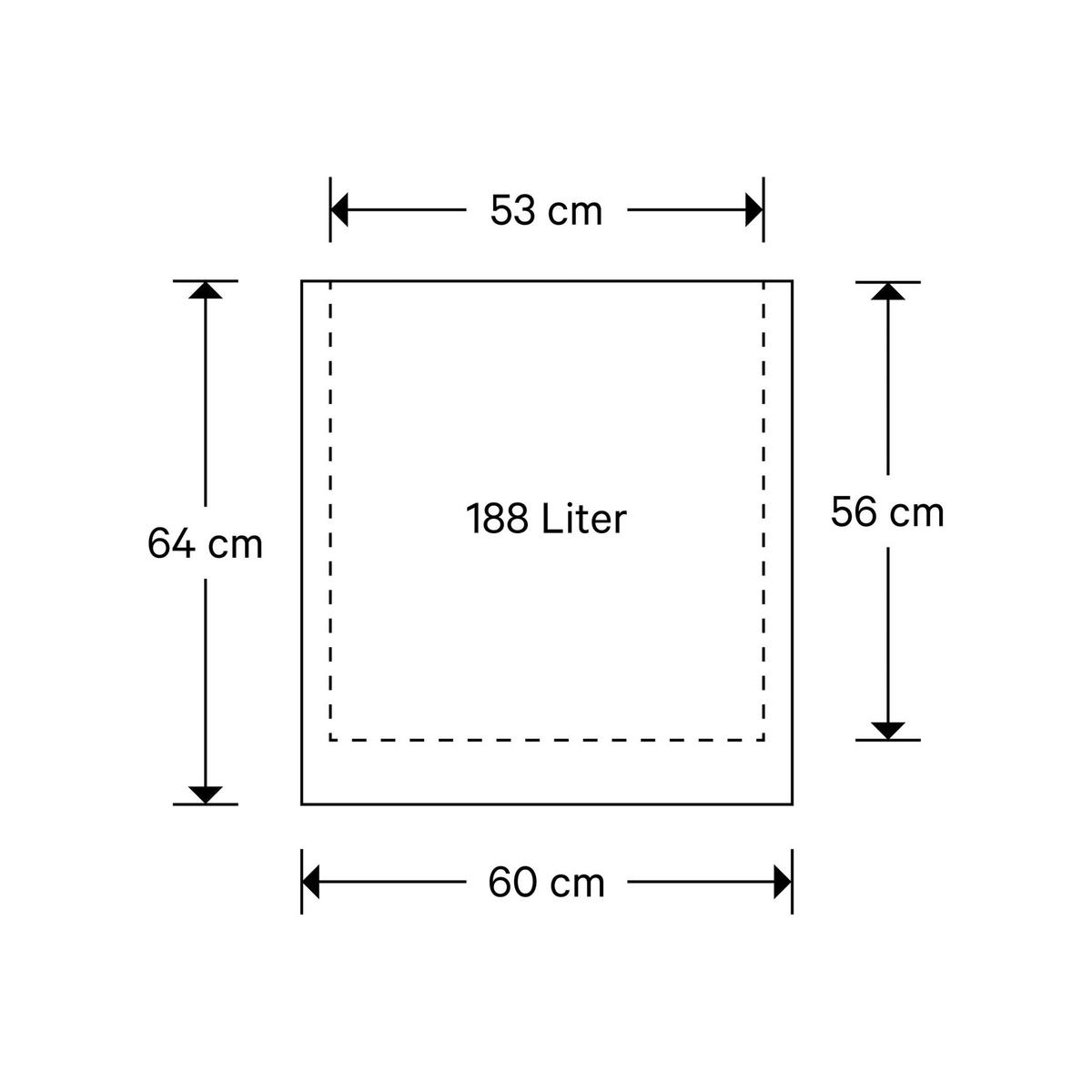 BLUMENKASTEN  - Schlammfarben, Design, Stein (60/64/60cm) - Joop!