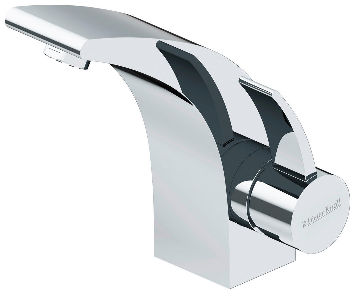 WASCHTISCHARMATUR 28/12/29 cm  - Chromfarben, MODERN, Metall (28/12/29cm) - Dieter Knoll