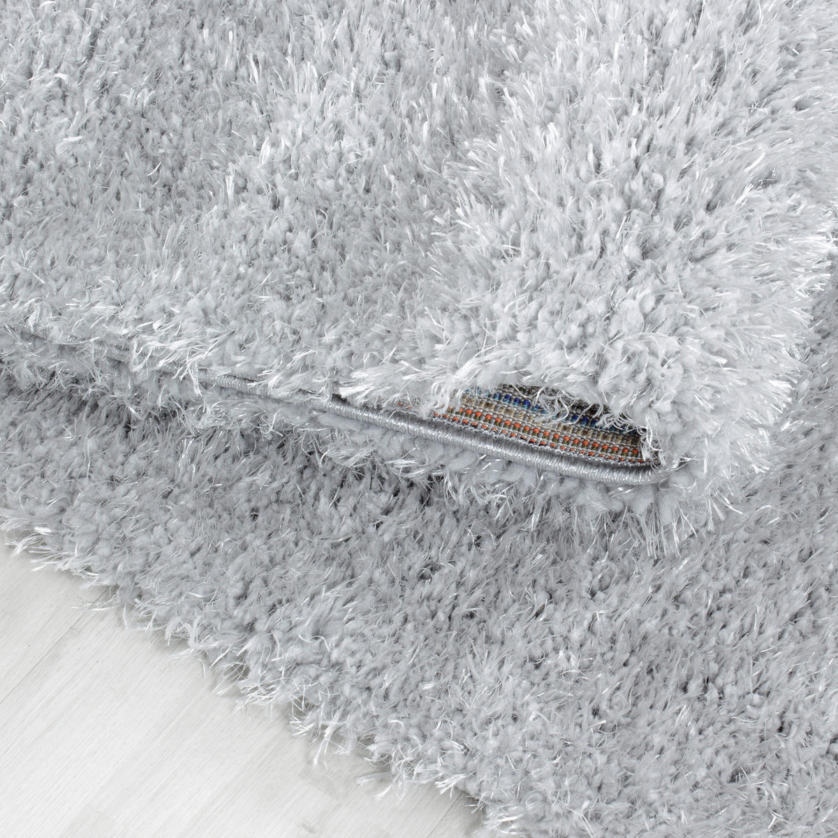 HOCHFLORTEPPICH 80 cm Brilliant 4200 silber Silberfarben  - Silberfarben, Basics, Textil (80cm)