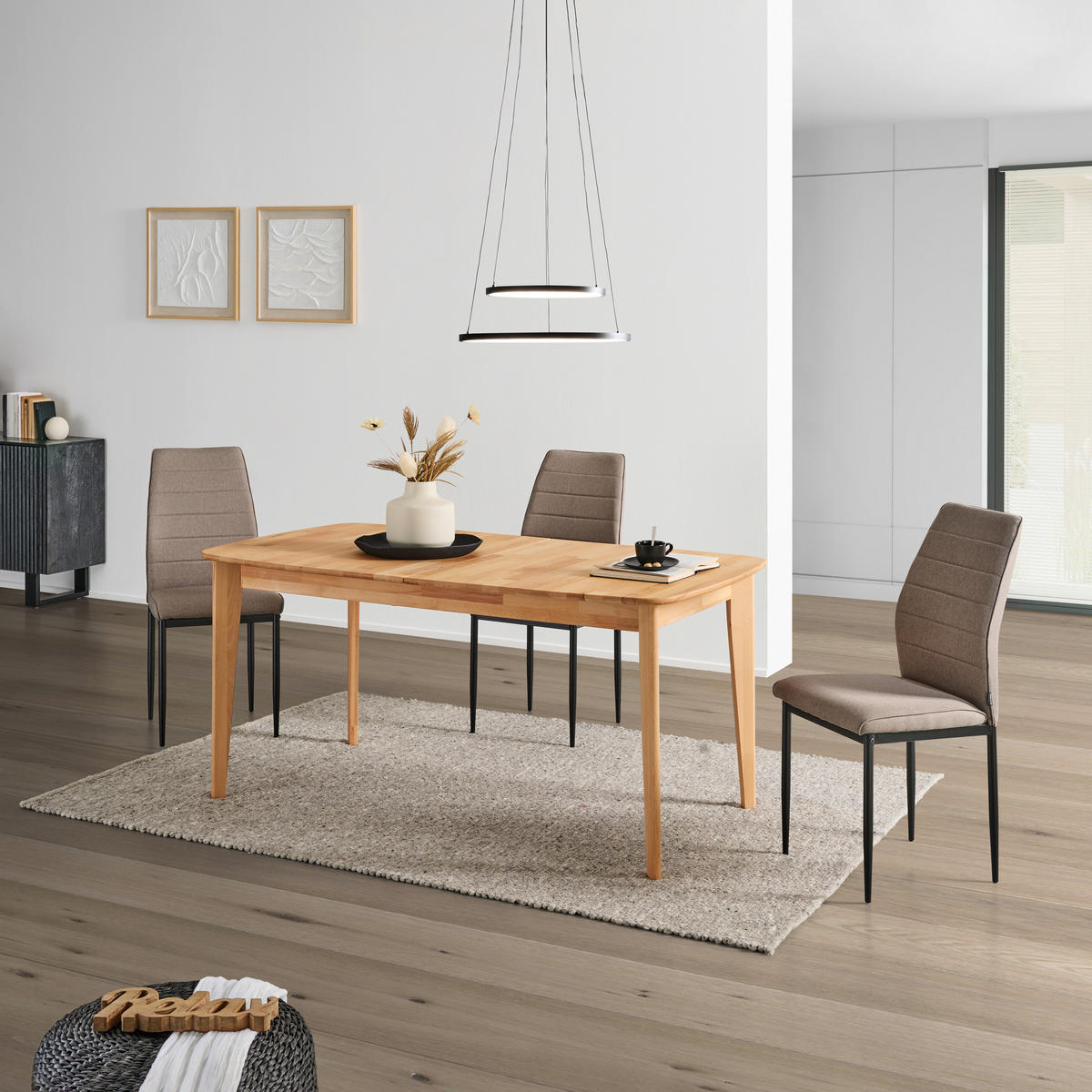 ESSTISCH in Holz 140-190/90/75 cm  - Kernbuche, Natur, Holz (140-190/90/75cm) - Livetastic