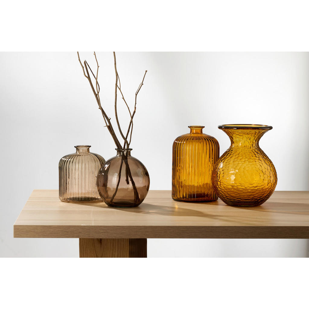 Thumbnail - Ritzenhoff Breker Vase Marokko, Bernstein, Glas, bauchig, 19x25x19 cm, zum Stellen, nachhaltig, Dekoration, Vasen, Glasv...