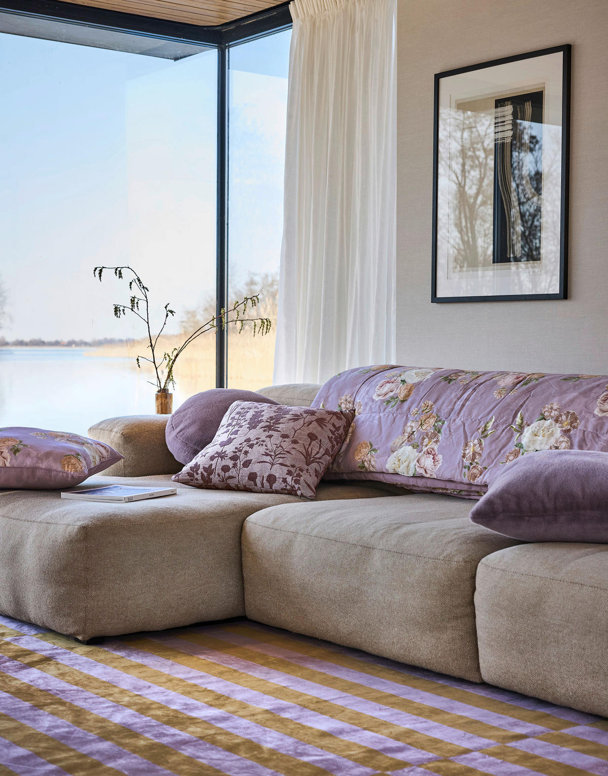 ODEJA  MARIBEL  150/200 cm       lila  - lila, Konvencionalno, tekstil (150/200cm) - Essenza