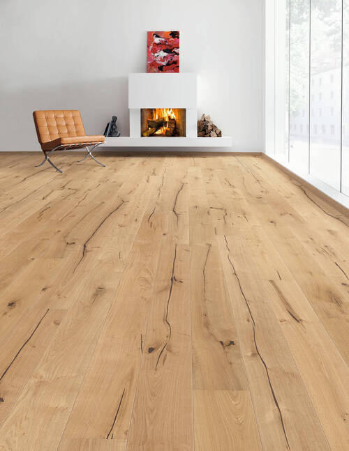 PARKETTBODEN Living by HARO PARKETT 2500 LA  per  m² - Eichefarben, Basics, Holzwerkstoff (18/220cm) - Living by HARO