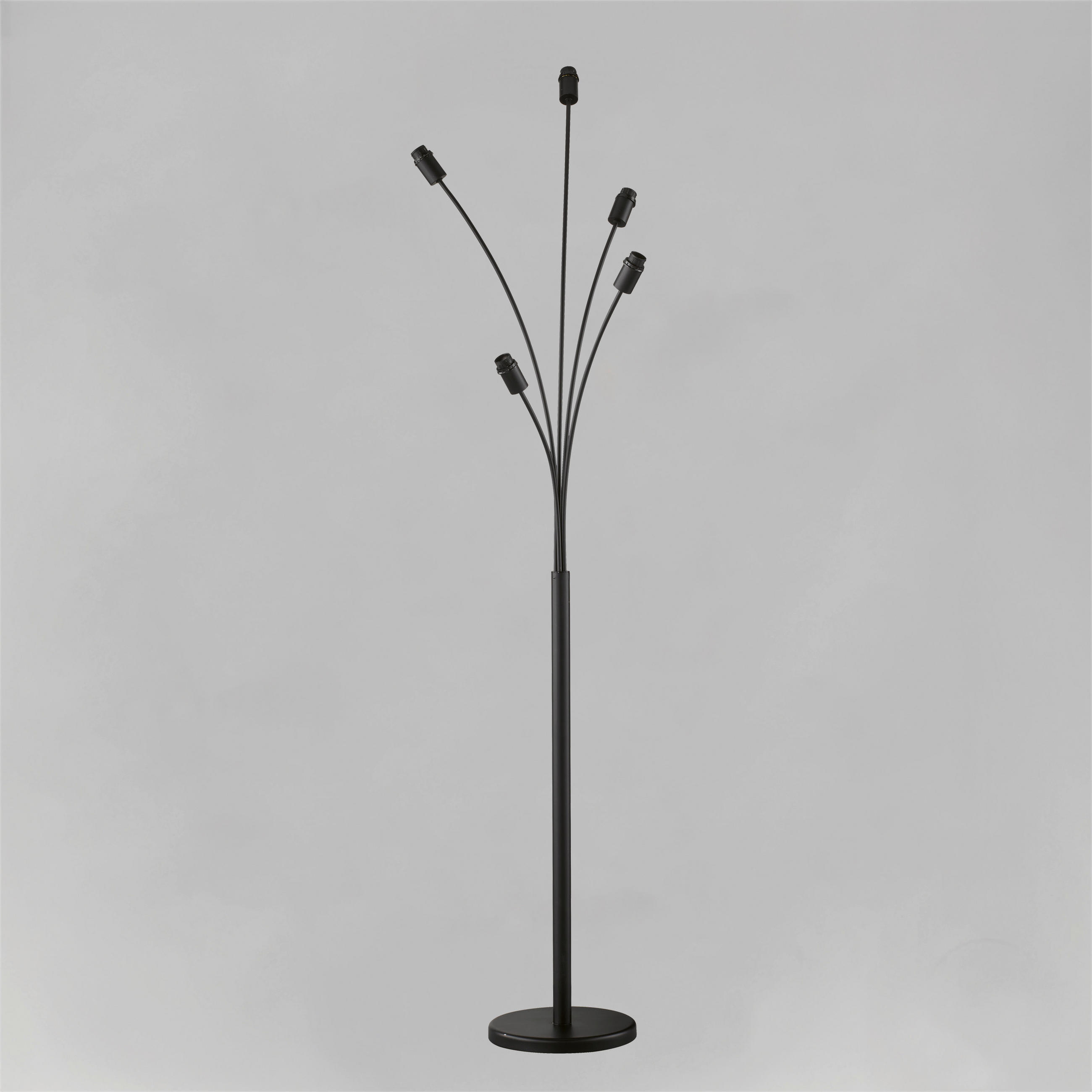 STEHLEUCHTE - Schwarz, Basics, Metall (36/161cm) - Fischer & Honsel