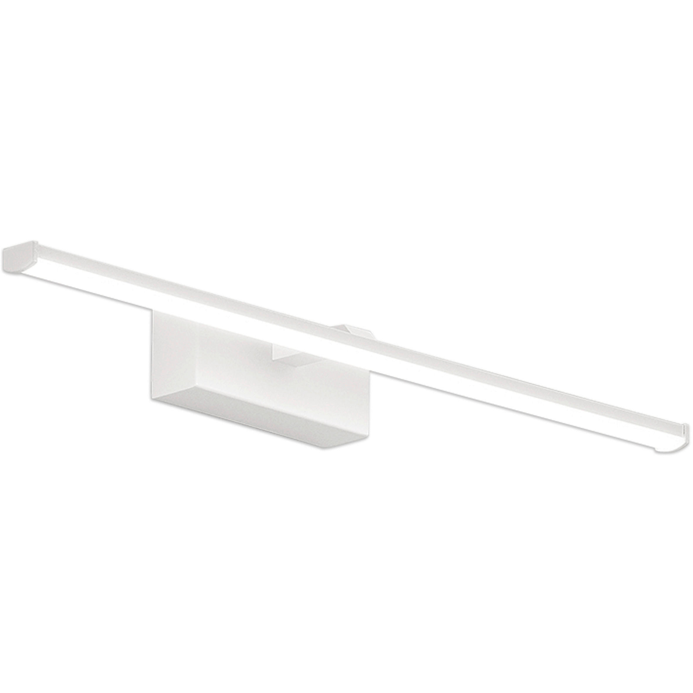 BADEZIMMER-WANDLEUCHTE 50/9,5/5,5 cm   - Weiß, Basics, Kunststoff/Metall (50/9,5/5,5cm) - Fabas Luce