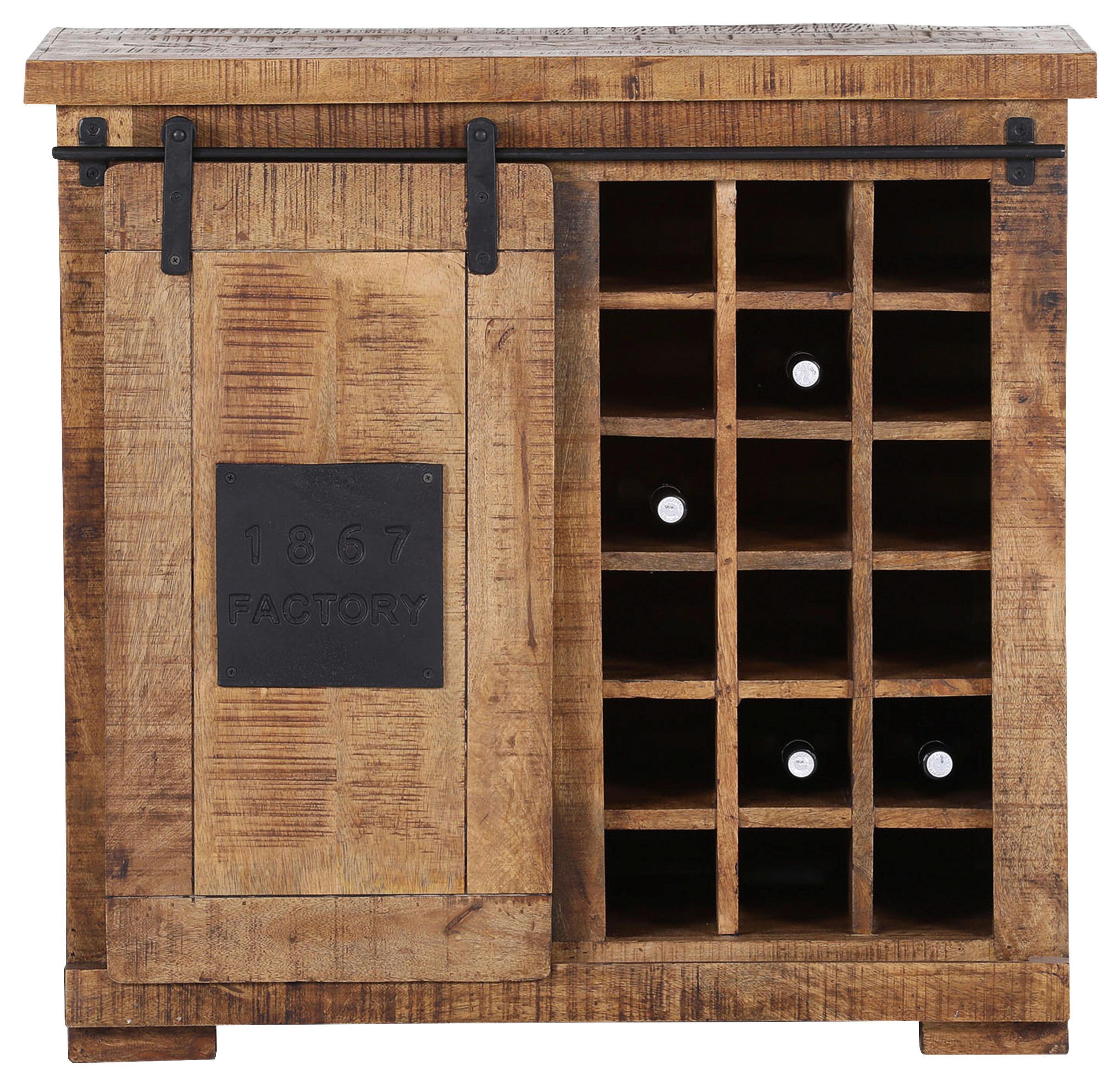 KOMMODE  in 90/85/45 cm  - Schwarz/Naturfarben, LIFESTYLE, Holz/Metall (90/85/45cm) - Landscape