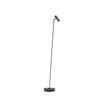 LED-STEHLEUCHTE Tom Pro 54.5/137 cm   - Schwarz, MODERN, Metall (54.5/137cm) - Hell